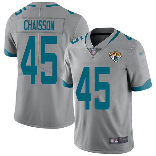 Jacksonville Jaguars #45 KLavon Chaisson Silver Youth Stitched NFL Limited Inverted Legend Jersey